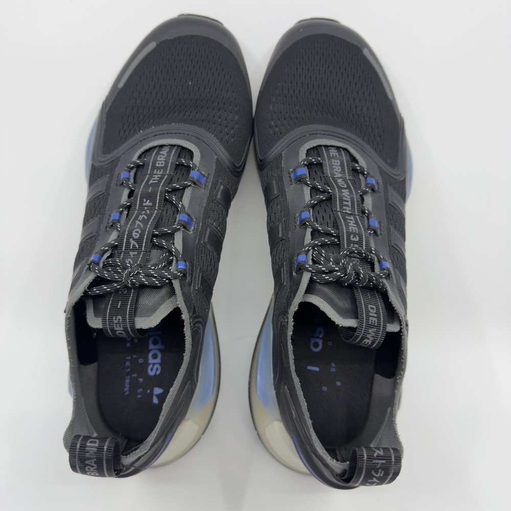 Adidas NMD v3 Mens 12 Black Blue White Rush Running Shoe Trainer Sneaker Stripes - Picture 6 of 16